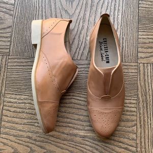 NIB Chelsea Crew WESTY Tan Leather Oxford Loafer